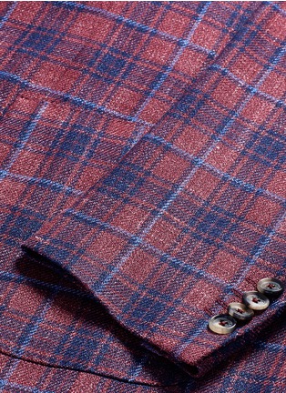 Detail View - Click To Enlarge - ISAIA - 'Gregory' check plaid blazer