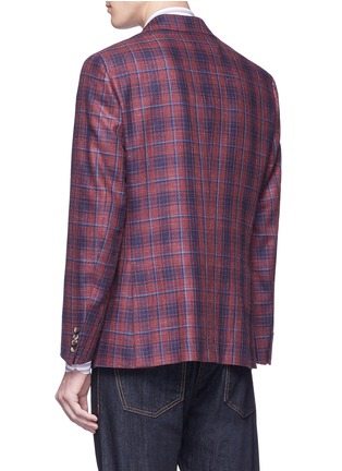 Back View - Click To Enlarge - ISAIA - 'Gregory' check plaid blazer