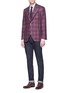 Figure View - Click To Enlarge - ISAIA - 'Gregory' check plaid blazer