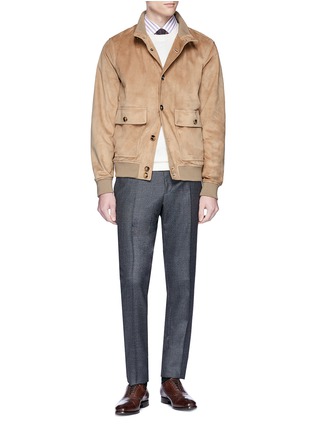 Figure View - Click To Enlarge - ISAIA - Suede jacket