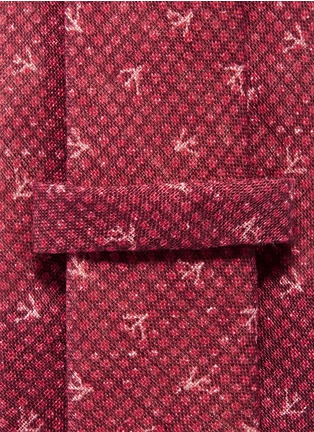 Detail View - Click To Enlarge - ISAIA - Logo check print tie