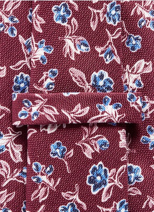 Detail View - Click To Enlarge - ISAIA - Floral cotton-silk tie