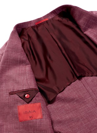 Detail View - Click To Enlarge - ISAIA - 'Sailor' marled blazer