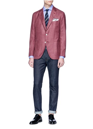 Figure View - Click To Enlarge - ISAIA - 'Milano' dot fil coupé check shirt