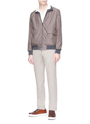 Figure View - Click To Enlarge - ISAIA - Reversible water repellent bomber jacket