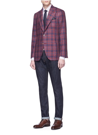 Figure View - Click To Enlarge - ISAIA - Slim fit raw jeans