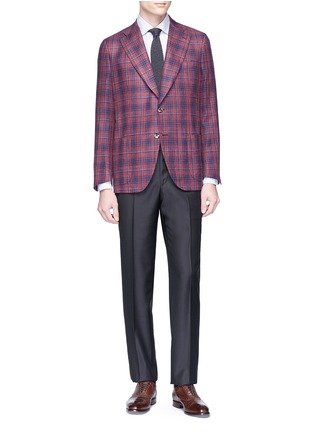 Figure View - Click To Enlarge - ISAIA - Straight leg wool twill pants