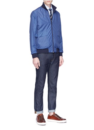 Figure View - Click To Enlarge - ISAIA - Reversible water repellent bomber jacket