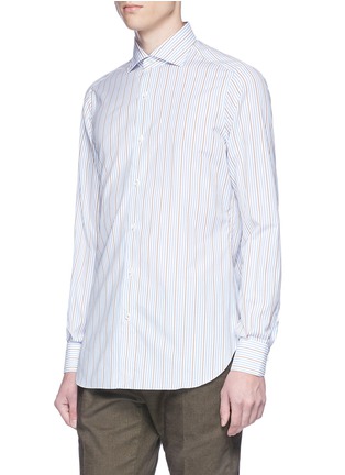 Front View - Click To Enlarge - ISAIA - 'Milano' stripe shirt