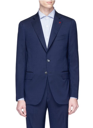 Main View - Click To Enlarge - ISAIA - 'Gregory' wool-silk blazer