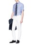Figure View - Click To Enlarge - ISAIA - Check jacquard shirt
