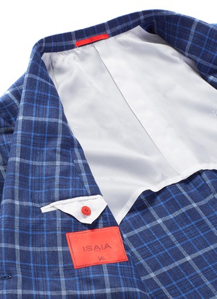 Detail View - Click To Enlarge - ISAIA - 'Sailor' check plaid blazer