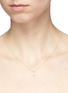 Figure View - Click To Enlarge - SYDNEY EVAN - 'Monstera Leaf' 14k yellow gold pendant necklace