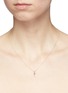 Figure View - Click To Enlarge - SYDNEY EVAN - 'Love' 14k yellow gold mini pendant necklace