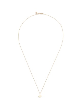 Main View - Click To Enlarge - SYDNEY EVAN - 'Saturn' 14k yellow gold pendant necklace