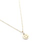 Detail View - Click To Enlarge - SYDNEY EVAN - 'Happy Face' 14k yellow gold pendant necklace