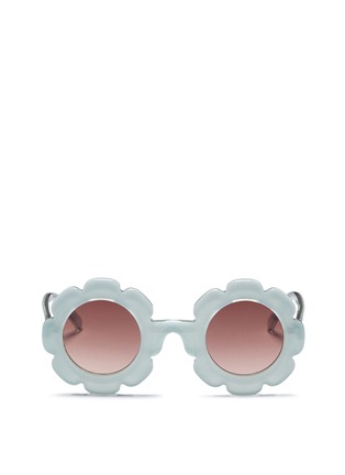 Main View - Click To Enlarge - SONS + DAUGHTERS - 'Pixie' flower frame acetate kids sunglasses