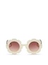 Main View - Click To Enlarge - SONS + DAUGHTERS - 'Pixie' flower frame acetate kids sunglasses
