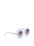 Figure View - Click To Enlarge - SONS + DAUGHTERS - 'Pixie' flower frame acetate kids sunglasses