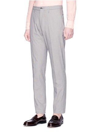 Front View - Click To Enlarge - LARDINI - Micro houndstooth pants