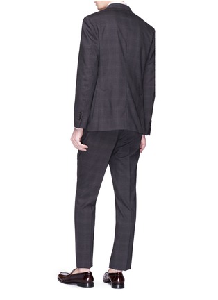 Back View - Click To Enlarge - LARDINI - 'Supersoft' windowpane check suit