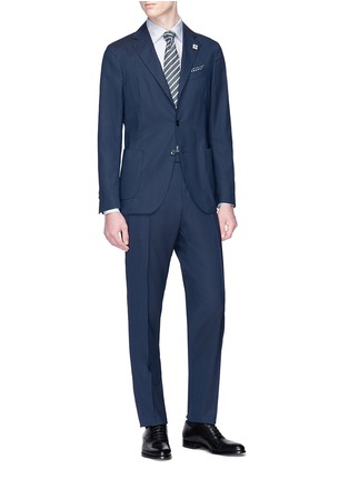 Figure View - Click To Enlarge - LARDINI - 'Easy Wear' packable wool suit