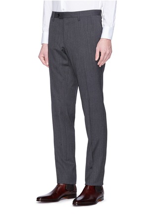 Detail View - Click To Enlarge - LARDINI - 'Easy Wear' packable wool suit