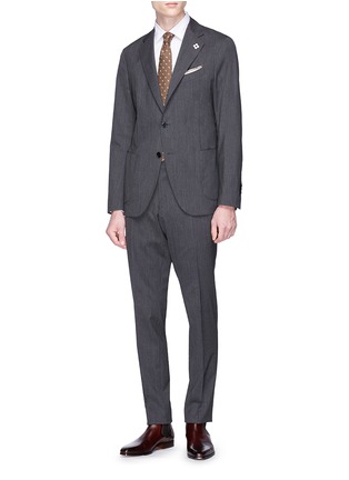 Figure View - Click To Enlarge - LARDINI - 'Easy Wear' packable wool suit