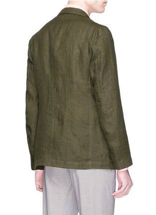 Back View - Click To Enlarge - LARDINI - 'Easy' linen soft blazer