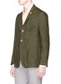 Front View - Click To Enlarge - LARDINI - 'Easy' linen soft blazer