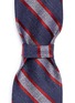 Detail View - Click To Enlarge - LARDINI - Stripe silk-linen jacquard tie