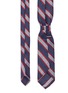 Detail View - Click To Enlarge - LARDINI - Stripe silk-linen jacquard tie