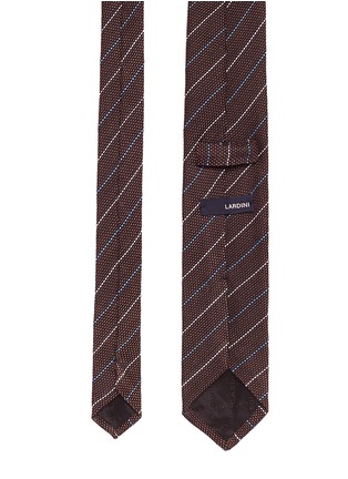 Detail View - Click To Enlarge - LARDINI - Stripe jacquard silk tie