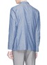 Back View - Click To Enlarge - LARDINI - Cotton-linen chambray soft blazer