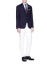 Figure View - Click To Enlarge - LARDINI - 'Easy Wear' packable wool-cotton soft blazer