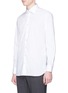Front View - Click To Enlarge - LARDINI - Stretch poplin shirt
