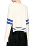 Back View - Click To Enlarge - MRZ - Stripe sleeve sweater