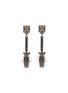 Main View - Click To Enlarge - VALENTINO GARAVANI - Crystal faux pearl geometric drop earrings