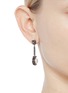 Figure View - Click To Enlarge - VALENTINO GARAVANI - Crystal faux pearl geometric drop earrings