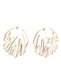 Main View - Click To Enlarge - VALENTINO GARAVANI - Logo hoop earrings