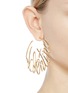 Figure View - Click To Enlarge - VALENTINO GARAVANI - Logo hoop earrings