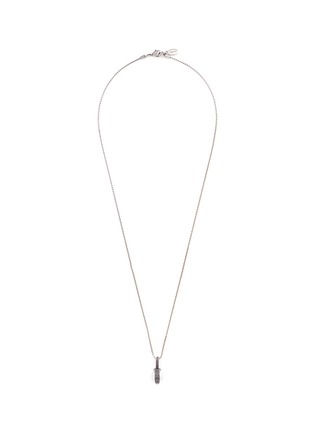 Main View - Click To Enlarge - VALENTINO GARAVANI - Crystal pavé faux pearl pendant necklace