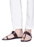 Figure View - Click To Enlarge - ANCIENT GREEK SANDALS - 'Menelaos' knot strap leather sandals