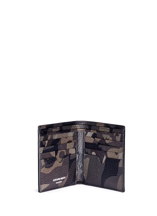 Figure View - Click To Enlarge - ALEXANDER MCQUEEN - Camouflage print leather bifold wallet