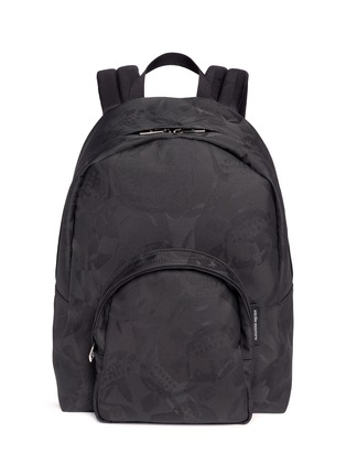 Main View - Click To Enlarge - ALEXANDER MCQUEEN - Skull camouflage jacquard canvas backpack