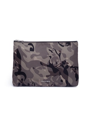 Main View - Click To Enlarge - ALEXANDER MCQUEEN - Skull camouflage print zip pouch