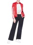 Figure View - Click To Enlarge - MONCLER - Logo tape sleeve contrast border jacket
