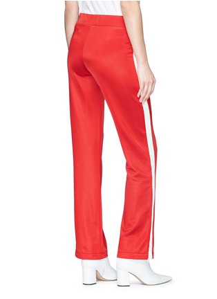 Back View - Click To Enlarge - MONCLER - Stripe outseam track pants