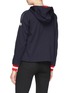 Back View - Click To Enlarge - MONCLER - Sweatshirt panel hooded down puffer jacket