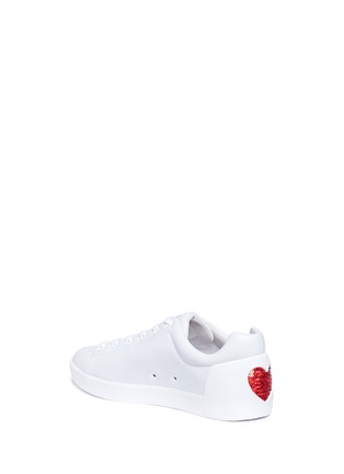 Detail View - Click To Enlarge - ASH - 'Nikita' sequin heart leather sneakers